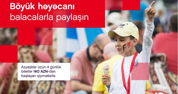 Formula-1-dən azyaşlılara endirim