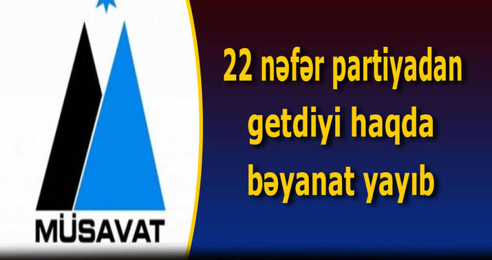 Müsavatda yeni istefa dalğası
