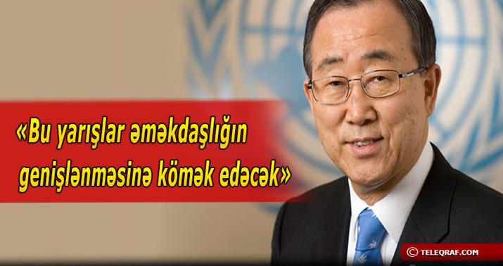 Pan Gi Mun ilk Avropa Oyunlarını alqışlayır