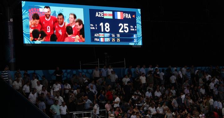 Bakı 2015: Kişi voleybolçularımız Fransaya da uduzdu - FOTO/YENİLƏNİB