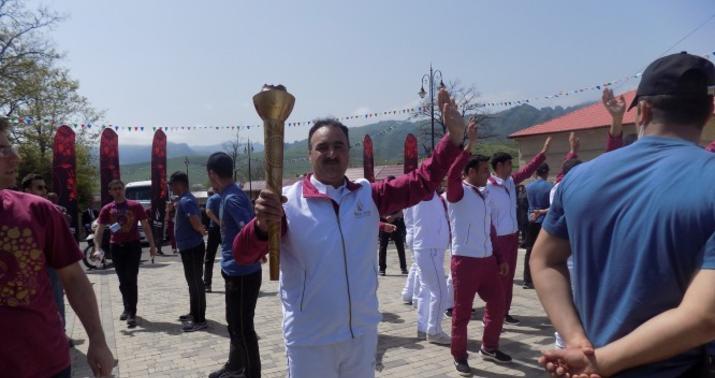 I Avropa Oyunlarının məşəli Lerikdə alovlandırıldı-FOTO