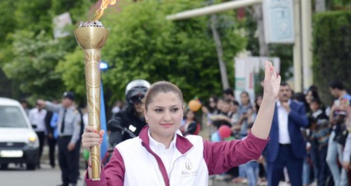 Avropa Oyunlarının məşəli Ağcabədidə - FOTO