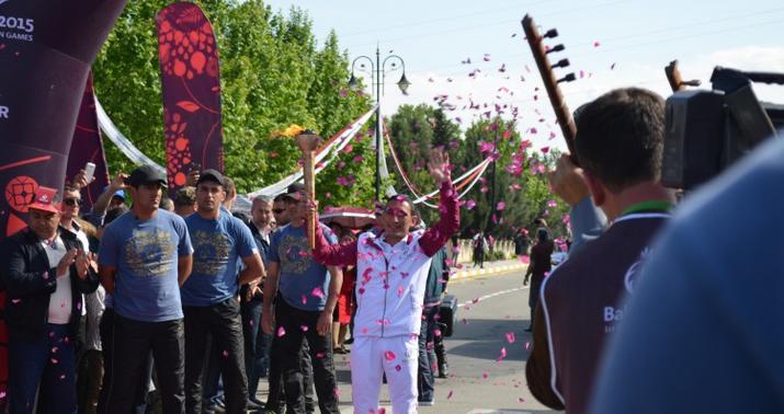 Avropa Oyunlarının məşəli Samuxda - FOTO