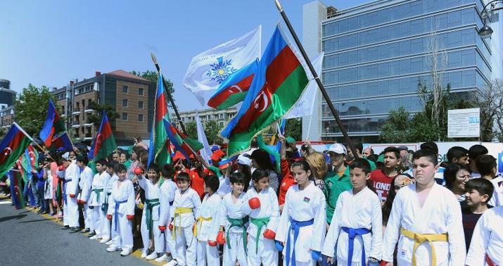 "Bakı-2015": Məşəl estafeti Sumqayıtda - FOTO