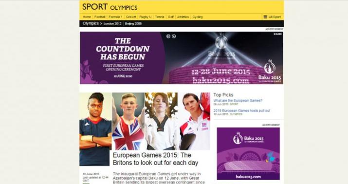 “BBC-Sport”: Britaniyalı idmançılar Oyunları səbirsizliklə gözləyirlər