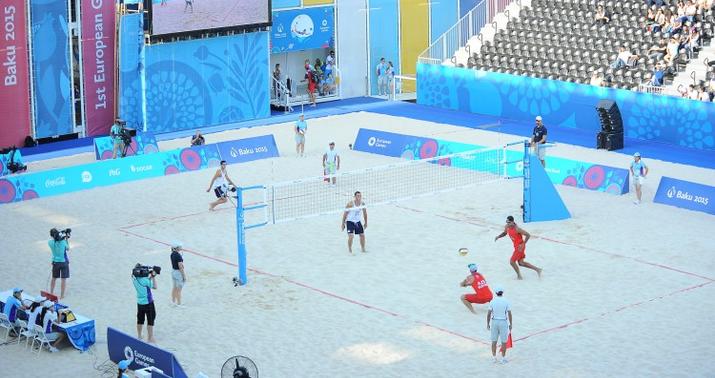 Çimərlik voleybolu üzrə yarışlar gərgin keçib