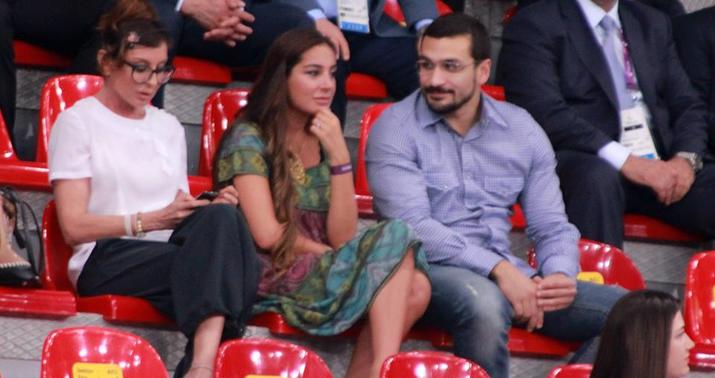 Mehriban Əliyeva qadın voleybolçularımızın yarışını izləyib