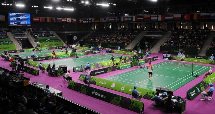 Avropa Oyunlarında badminton yarışları davam edir