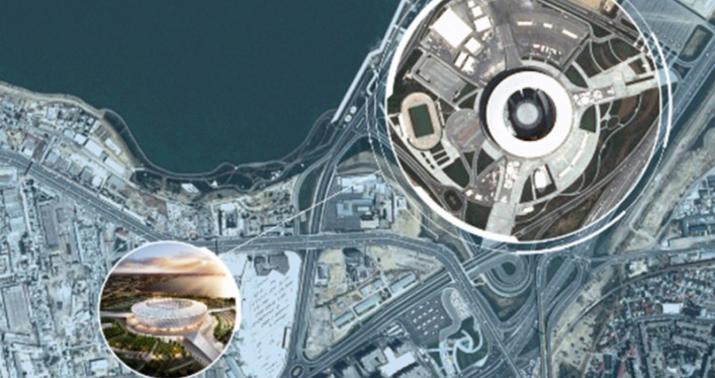 “Azersky” peykindən Bakı Olimpiya Stadionun  FOTOLARı