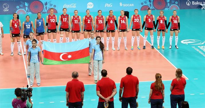 Qadın voleybolçularımızın bürünc medal uğrunda mübarizəsi - Serbiya komandası ilə