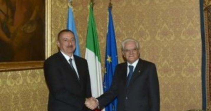 İlham Əliyev İtaliyada mühüm görüşlər keçirdi