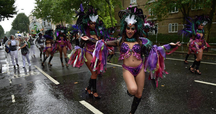 Londonda Karib karnavalı- FOTOLAR